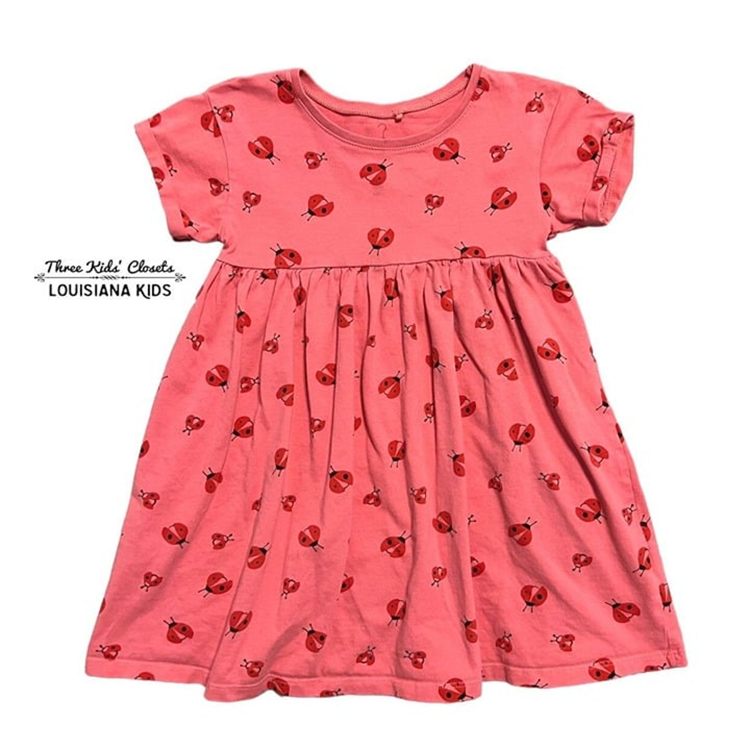 Next 3-4Y Pink Ladybug Dress