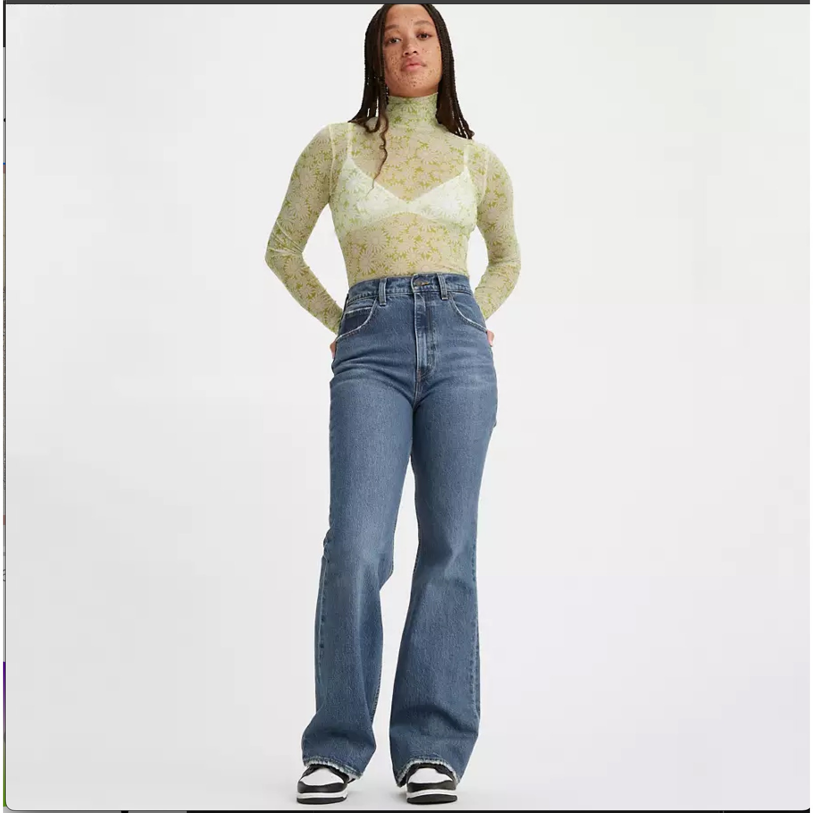 Levi's 70s High Rise Flare Jeans Sonoma Step 25Wx30L Medium Wash