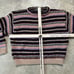 Anthropologie Elsamanda Sweater Womens Small Striped Chunky Knit Alpaca Wool