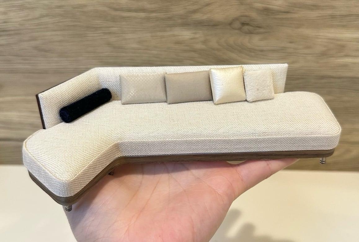 1/24 scale dollhouse miniature Sofa dollhouse office living room furniture