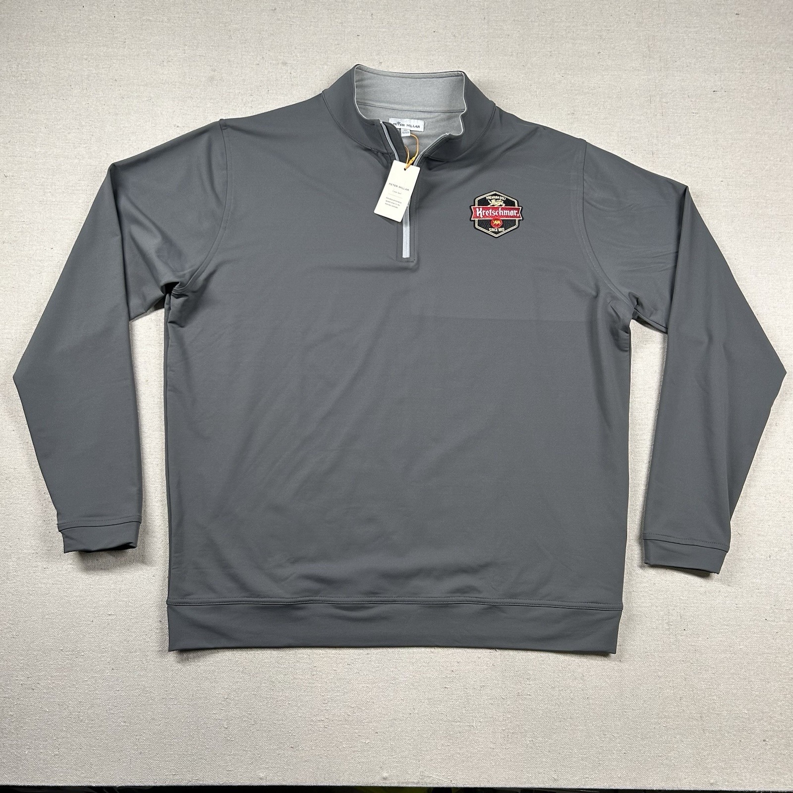 Peter Millar Sweater Mens XL Golf 1/4 Zip Crown Sport Kretschmar Deli Stretch