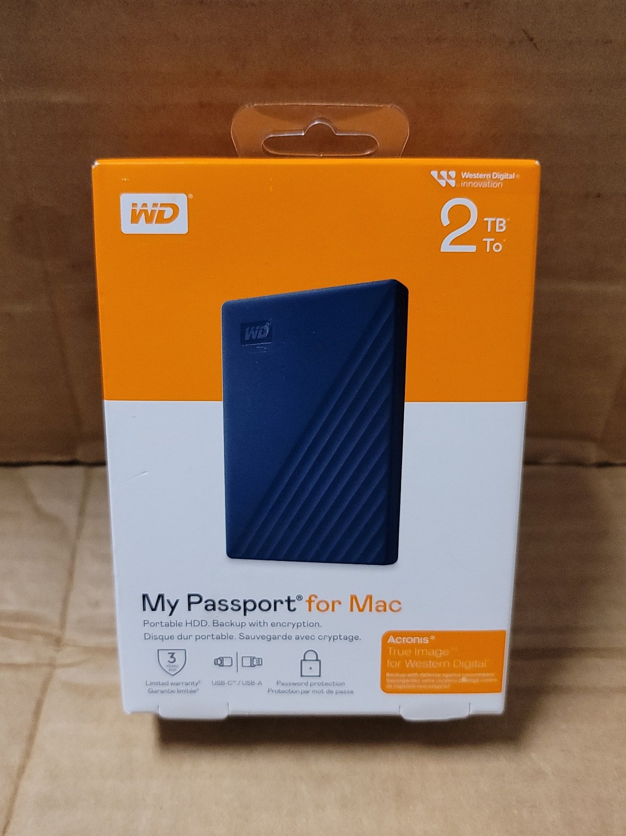 WD My Passport for MAC - 2TB - BLUE
