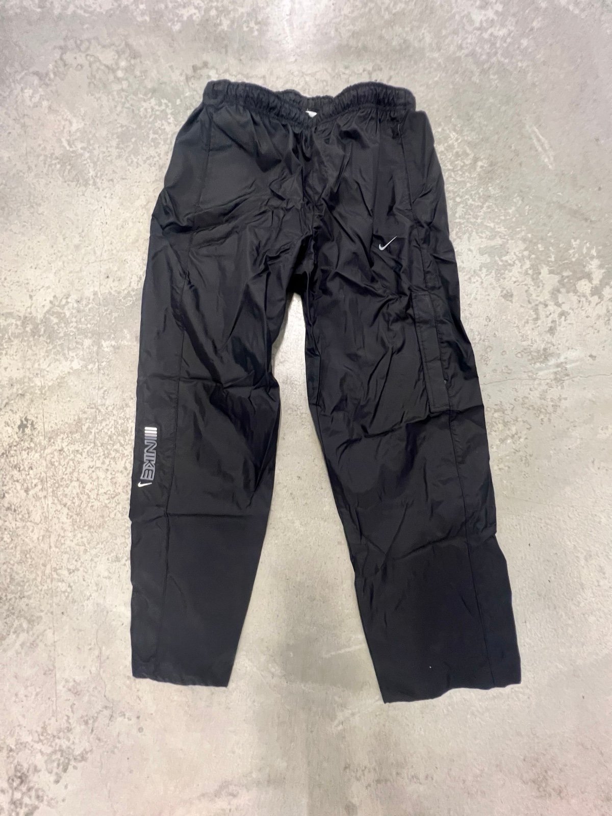 Vintage Nike Swoosh Black Nylon Track Pants