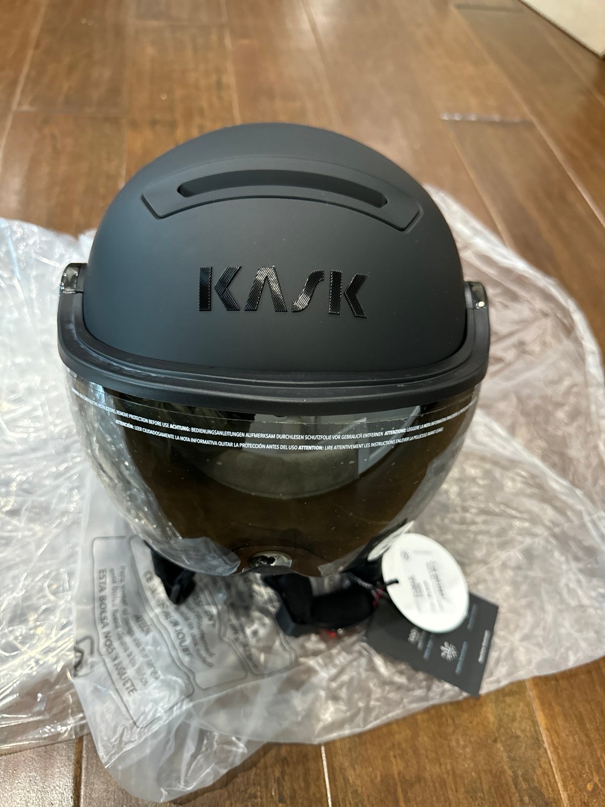 Brand New Kask Piuma-R Shadow Visor Ski Helmet Black