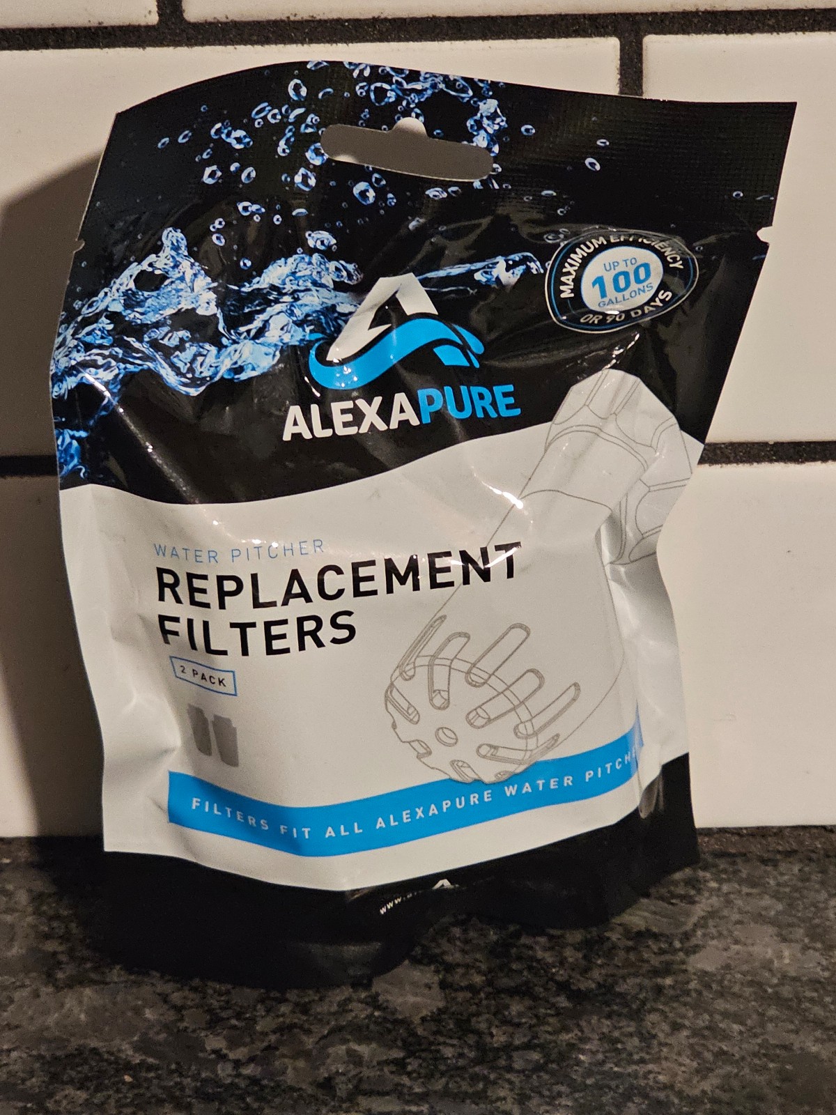 Alexapure Water Filter Two 2 Pack Brand New For Pitcher System NIP