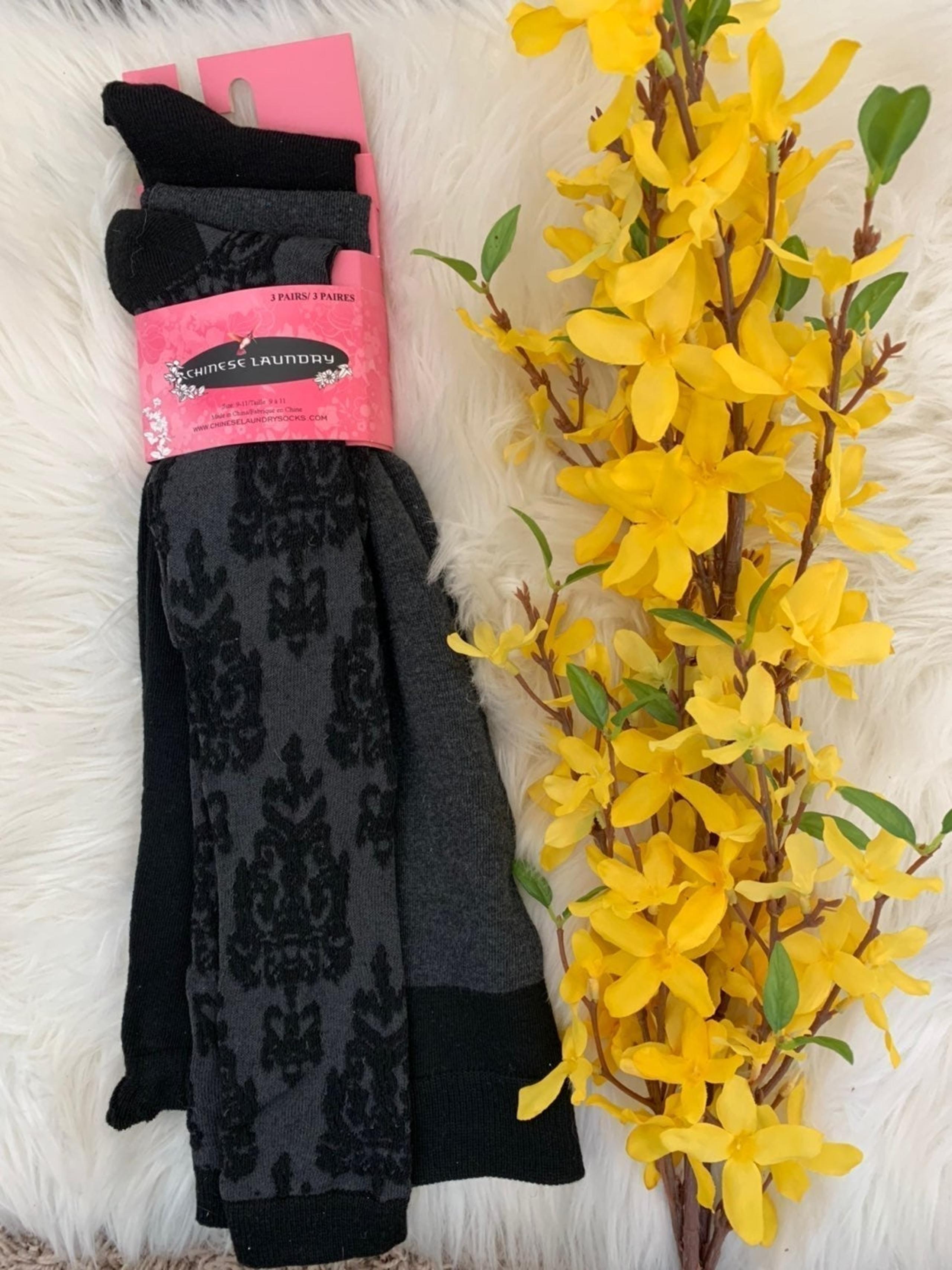 3 pairs KNEE HIGH SOCKS Chinese Laundry