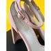 Pelle Moda Gabi II Ankle Strap Sandals Heels Womens 7.5 M Pink Suede Strappy NWB