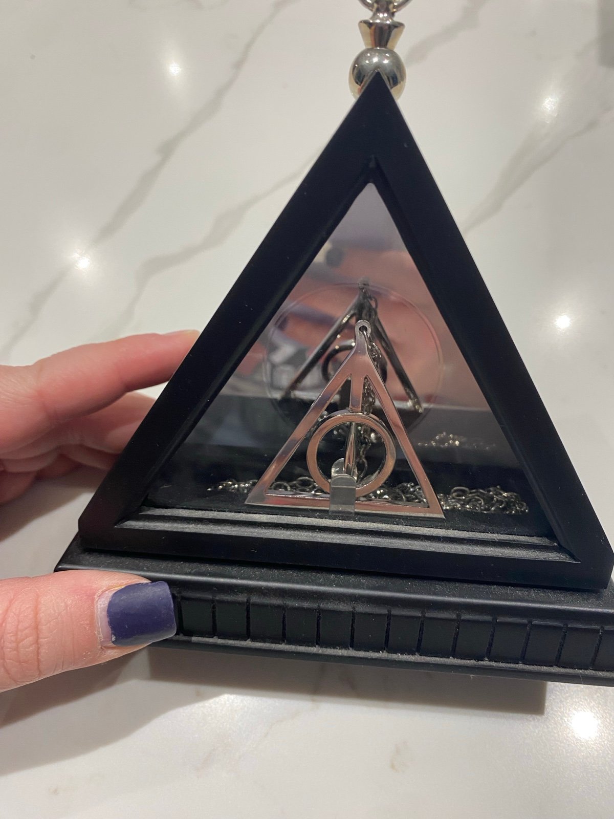 New Harry Potter Deathly Hollows necklace prop replica