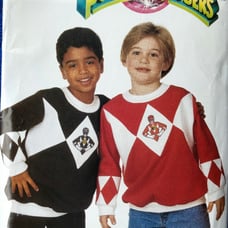Butterick Sewing Pattern Power Rangers