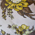 Set of 2 Vintage 60s 70s Hand Sewn Orange & Yellow Floral Print Pillows