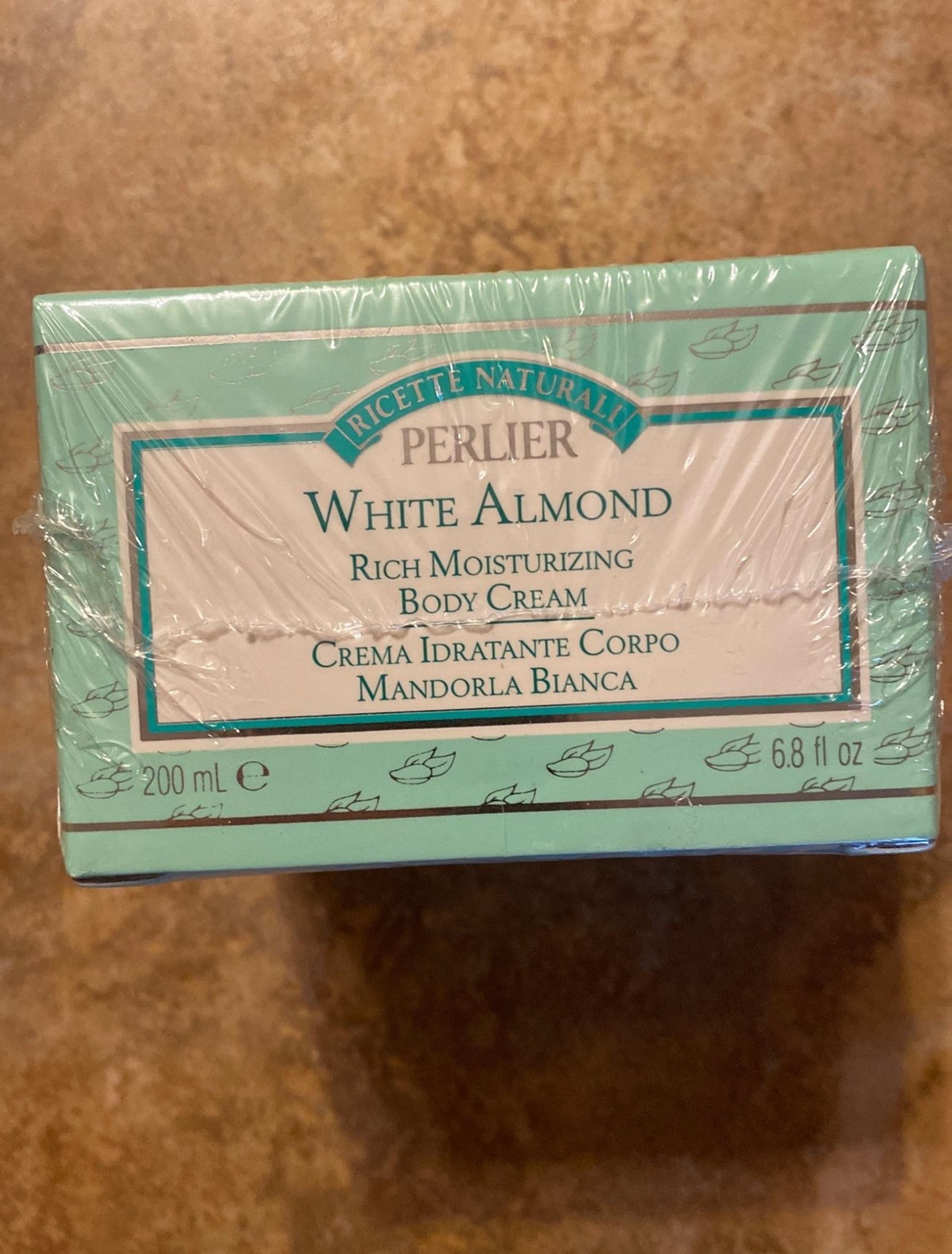 Perlier white almond cream 6.8oz