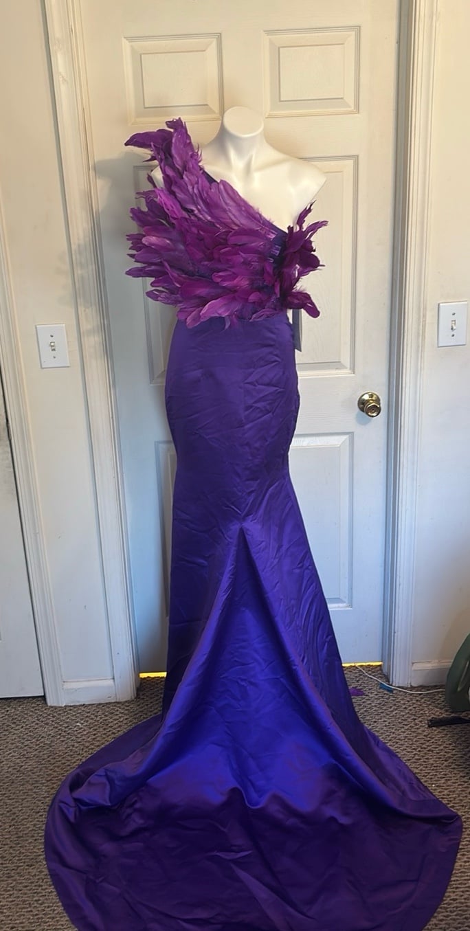 Purple special occasion dress