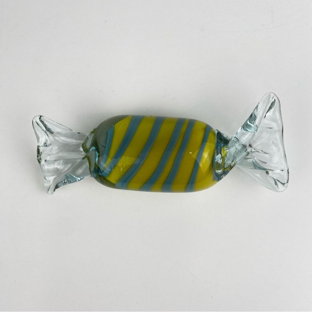 Vintage Late 20th Century Art Glass Cellophane Candy