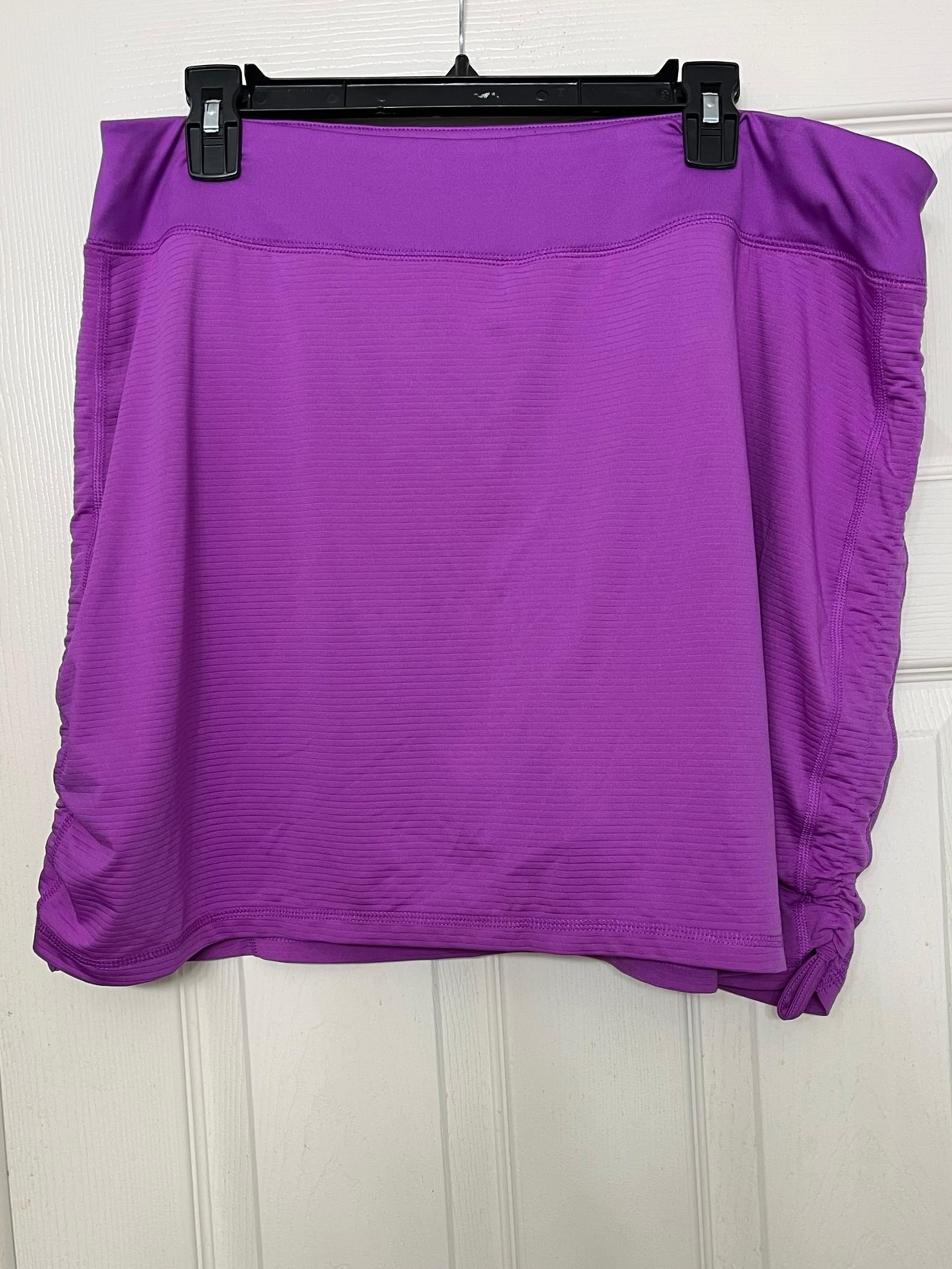 Purple Tek Gear dry-fit tennis/athletic skort. 1X. Like new!