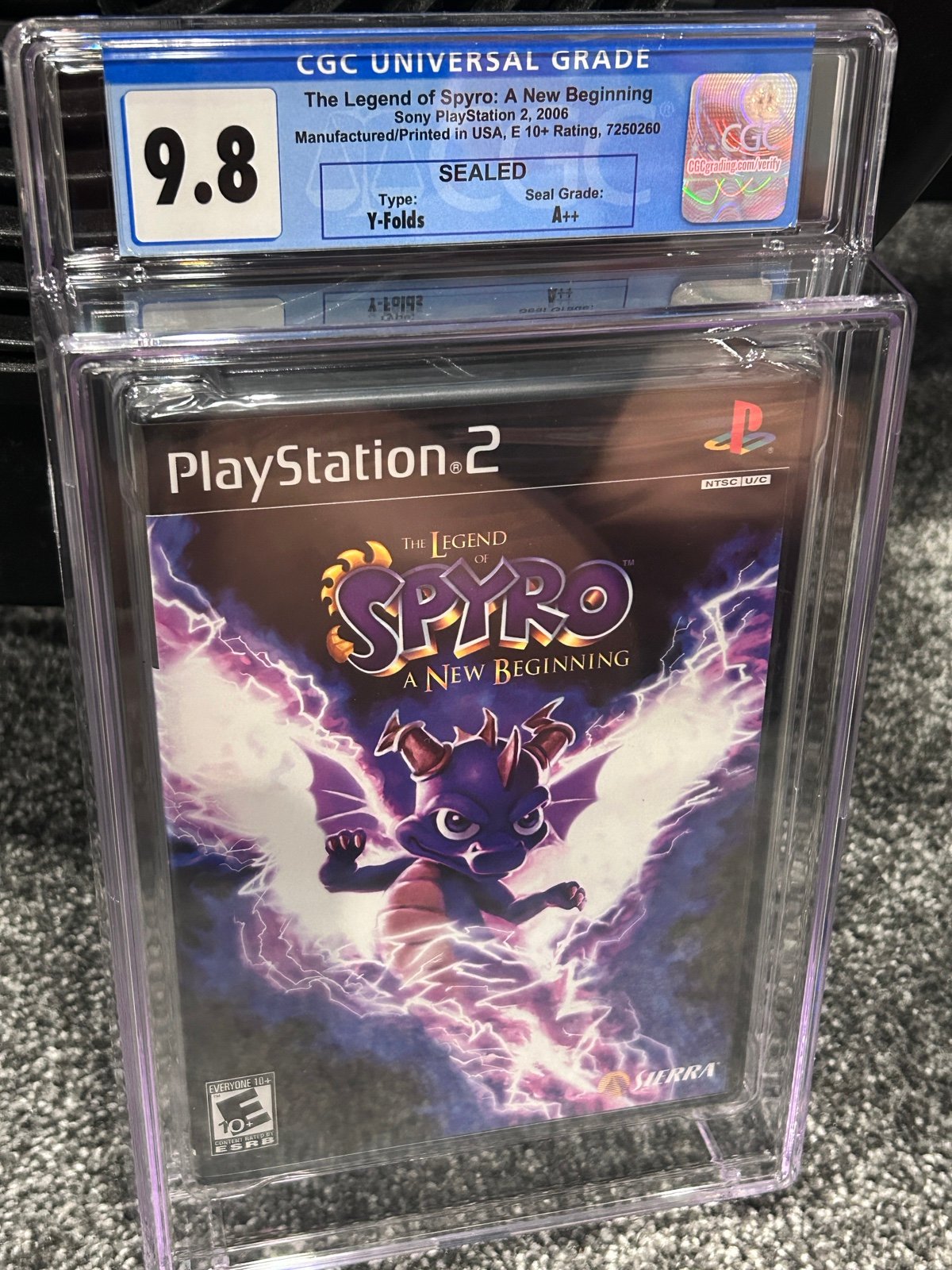 Sealed brand new ps2 playstation 2 spyro new beginning 9.8 A++ top pop graded