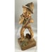 Wood Carving Man With Frog Made In Italy