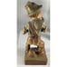 Wood Carving Man With Frog Made In Italy