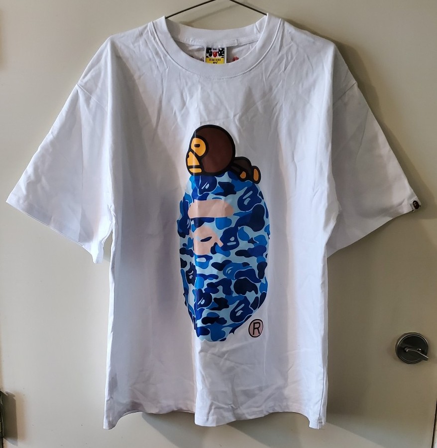 BAPE ABC Camo Crazy Front Big Ape Head Tee - 3XLarge