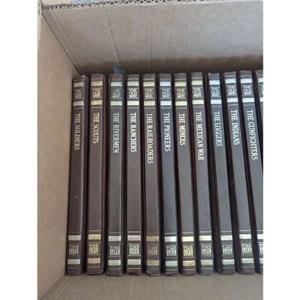 Vintage Lot of 24 The Old West Time Life Books Collection Book Set 1970s Ed
