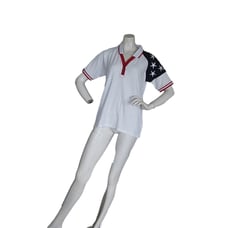 ROCKPORT 2004 Women’s Red White & Blue Polo size Medium