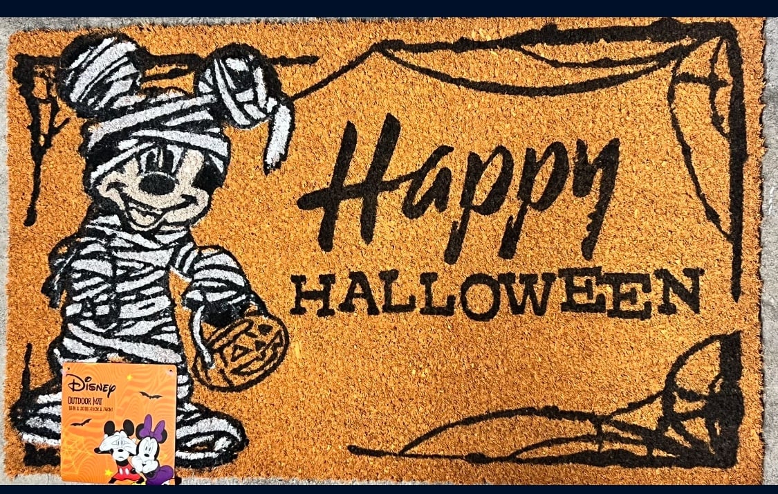 Disney Mickey Mouse Halloween Door Mat 18x30