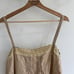 Designer Dosa Rose Gold Metallic Linen Mini Dress 1-1400