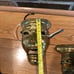 adorable pair of vintage gold brass Greek theatre masks comedy and tragedy 7x5”