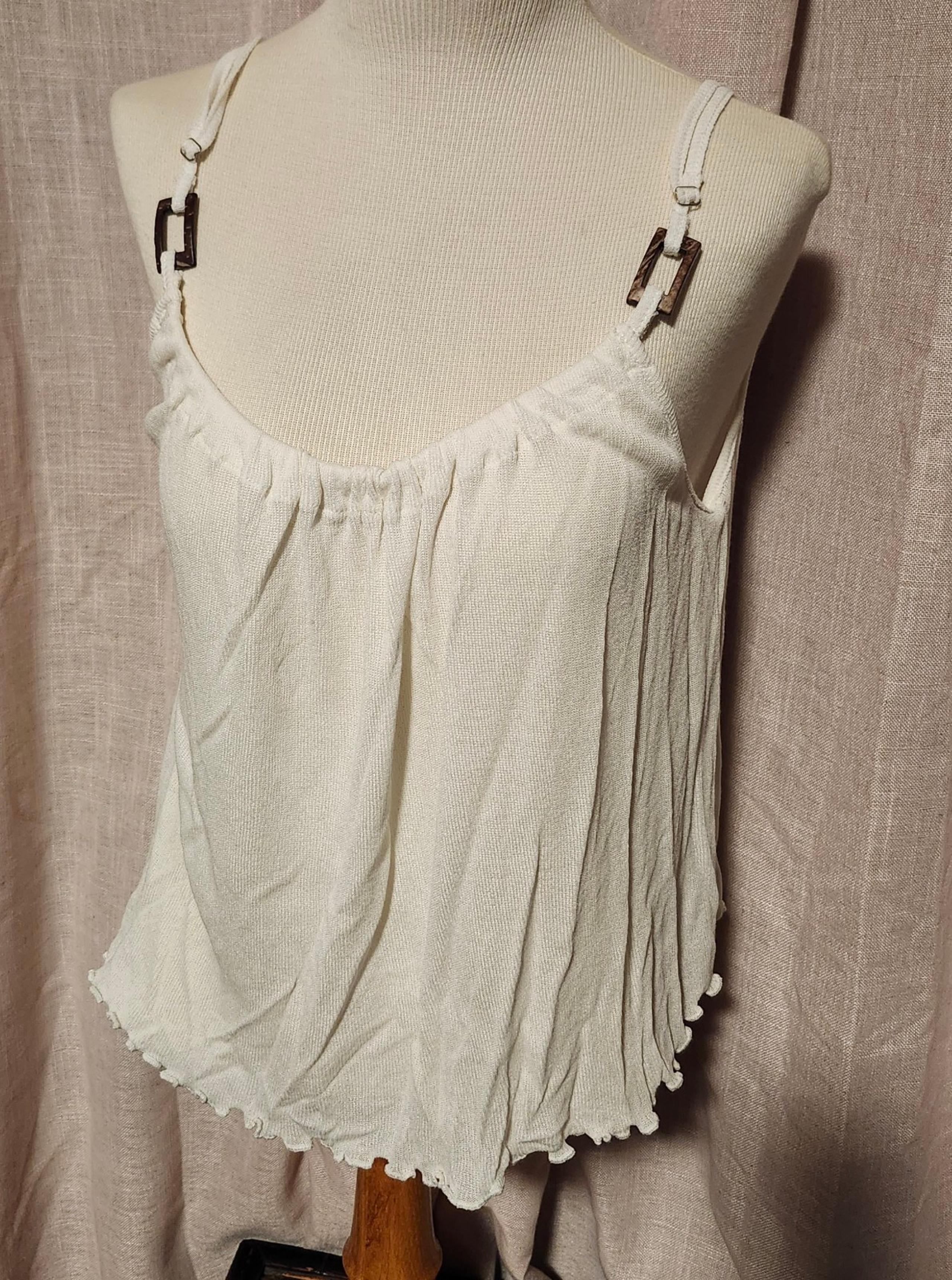 Womens Small white flowy tank top Mittoshop