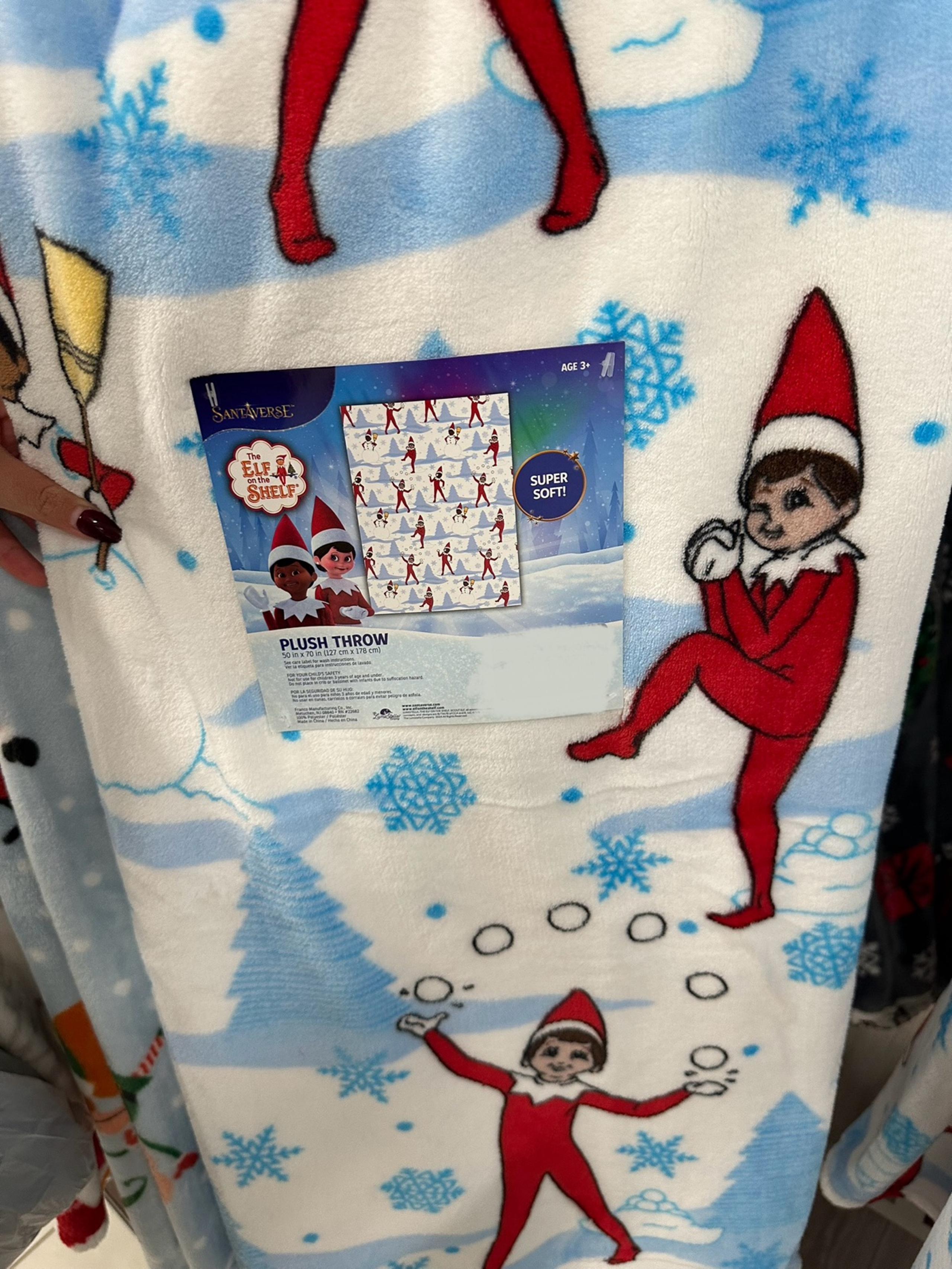 Elf on the Shelf Throw Blanket❤️