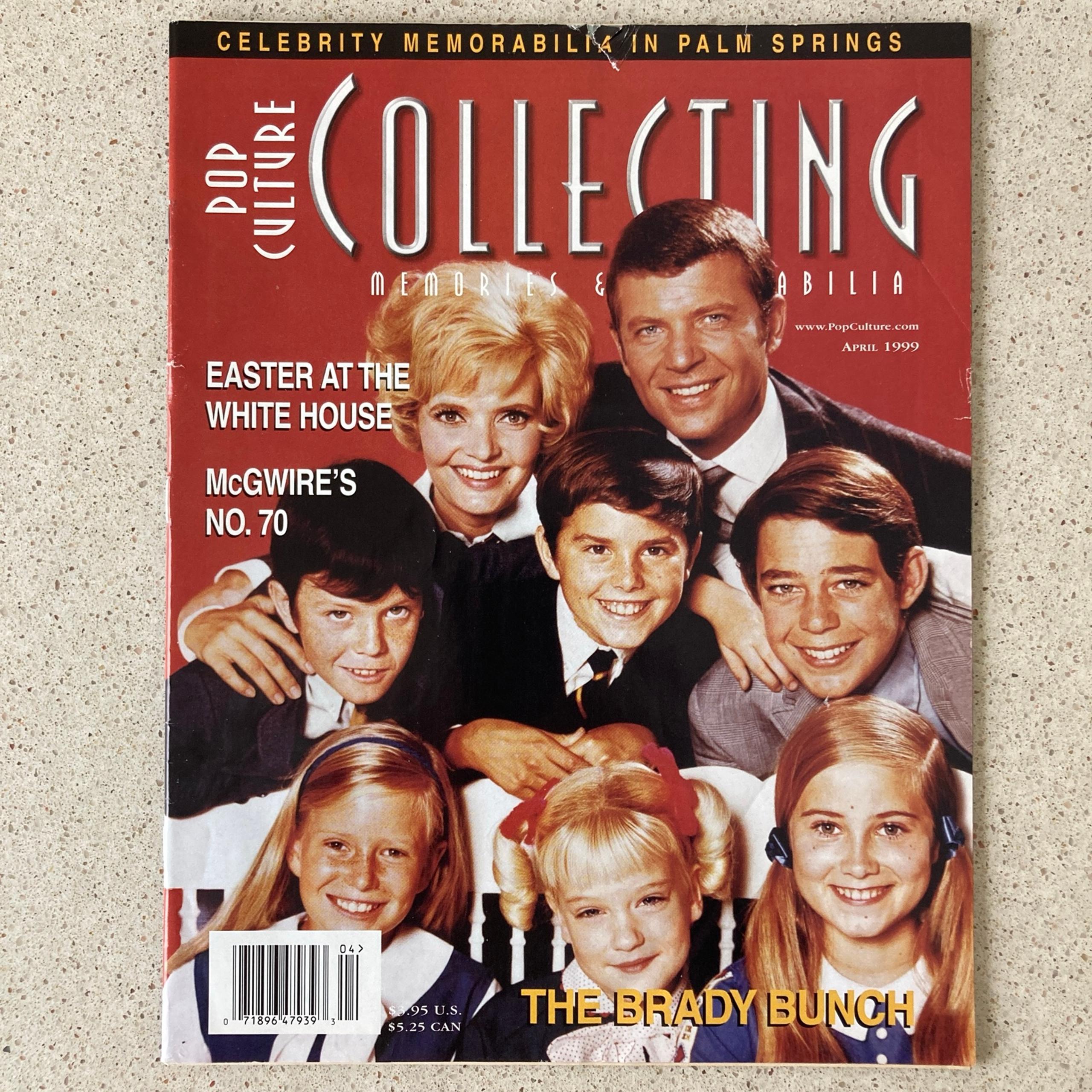 The Brady Bunch Cover Story POP CULTURE COLLECTING MAGAZINE 1999 -2 Page Article