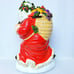 Dept 56 Peggy Toole Hand Painted Santa 14 Ceramic Cookie Jar