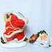 Dept 56 Peggy Toole Hand Painted Santa 14 Ceramic Cookie Jar