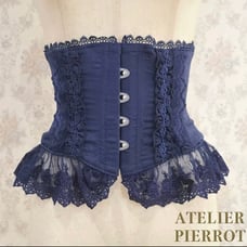 Atelier Pierrot Fril Short Corset Blue Gothic Lolita