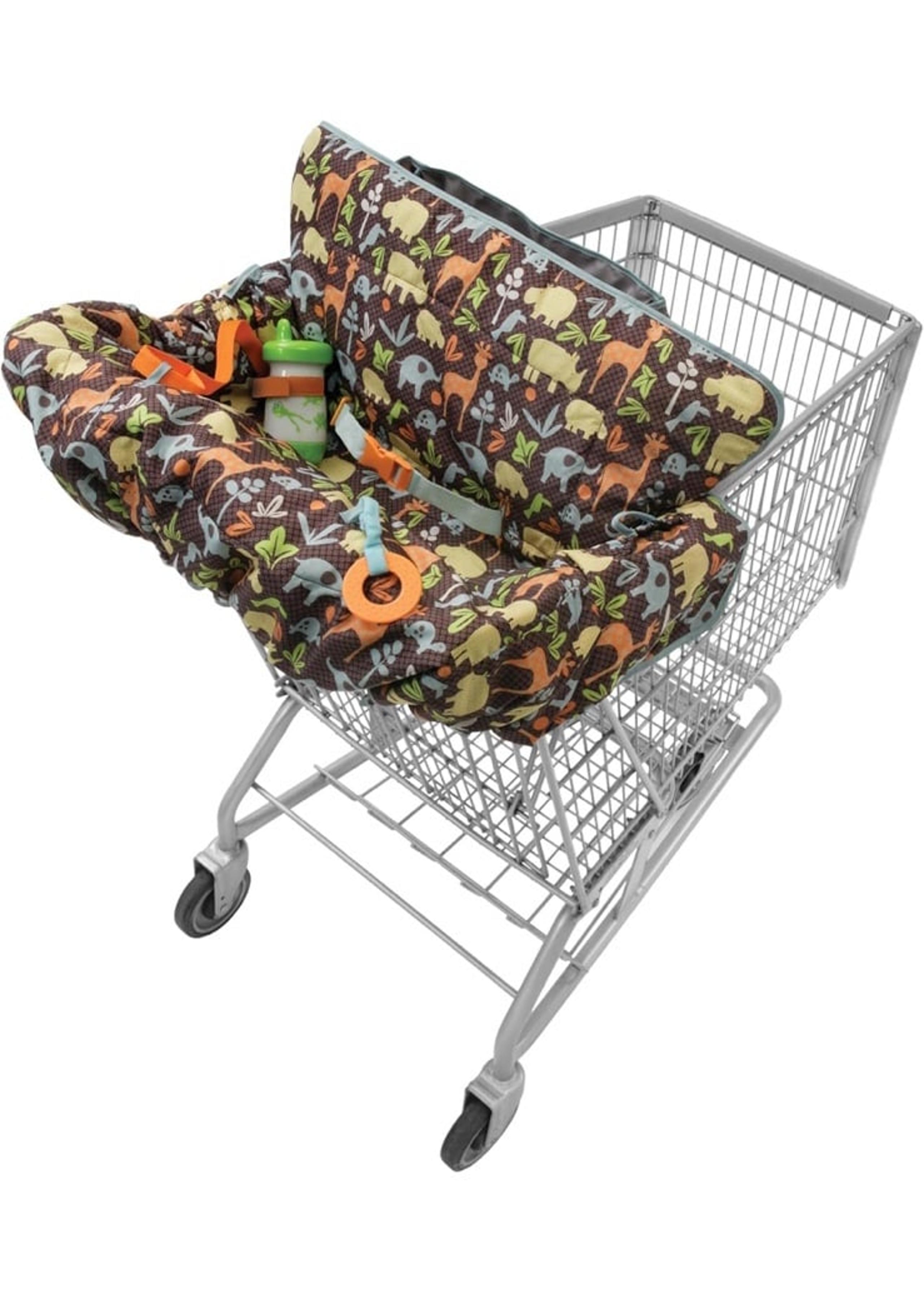 NEW Infantino Compact 2-in-1 Shopping Cart Cover, Neutral