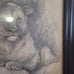 Lioness And Cub Sketch Art Work Signed