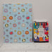 BT21 Stationery 2pc Bundle (Uni-Ball Pen Set, Blue Flower Notebook) - Authentic