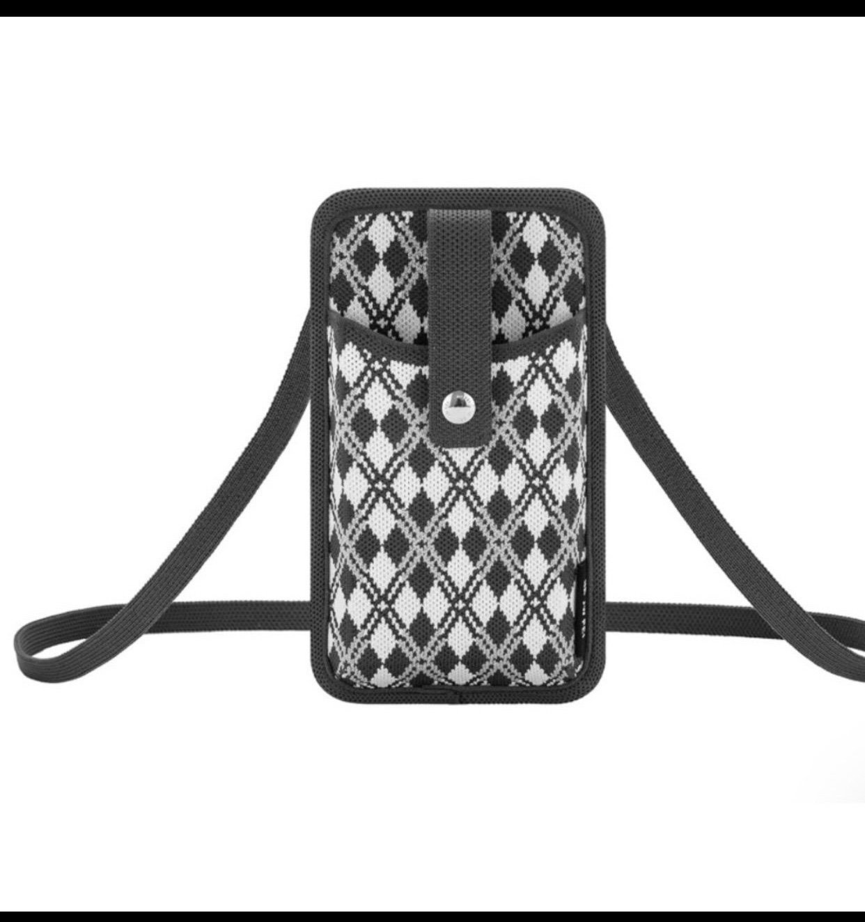 JW PEI Aylin Knitted Cell Phone Bag. Used once. Gray / White