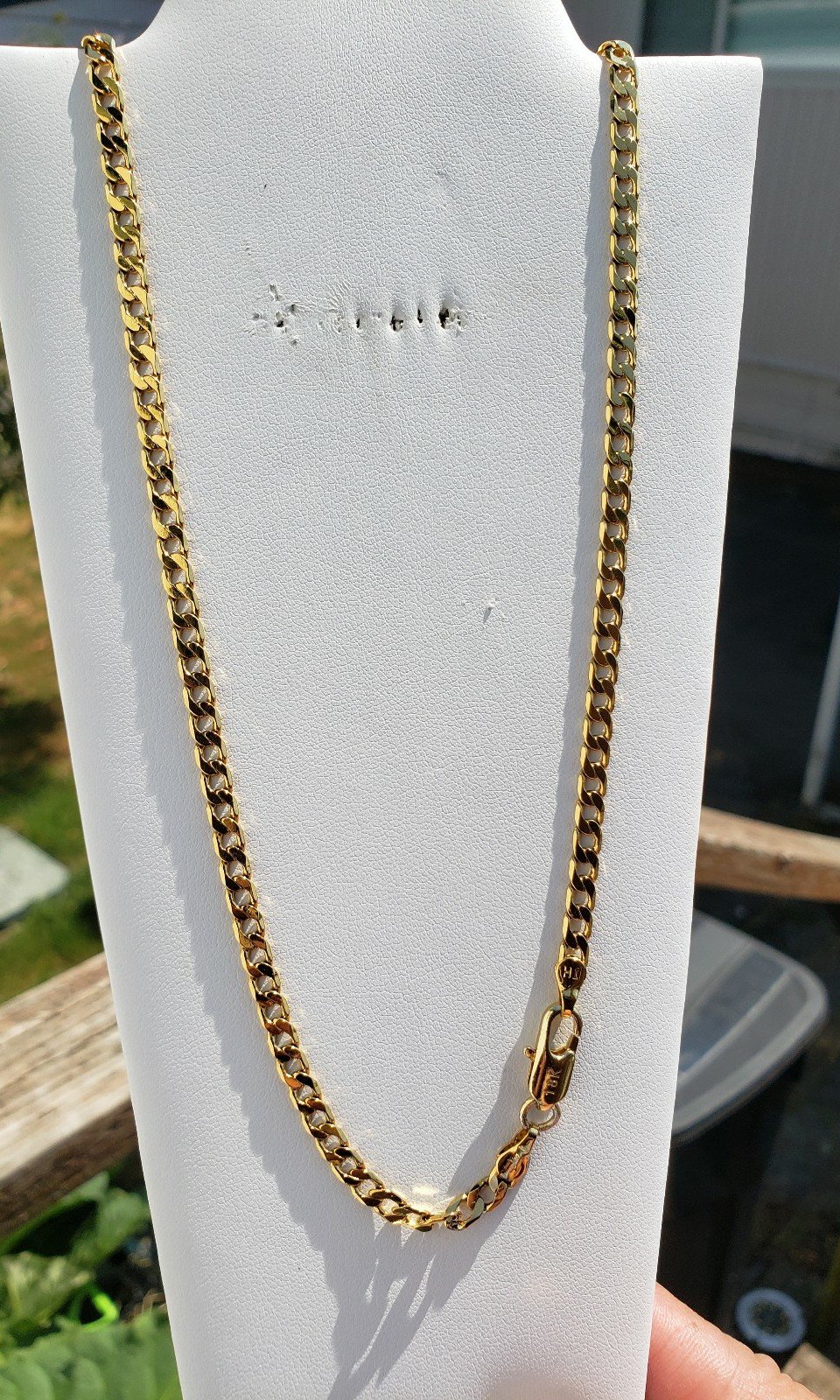 18k YG VERMEIL 24 INCH MIAMI CUBAN LINK CHAIN NECKLACE