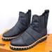 NWT Free People Atlas Puffer Chelsea Boot 38 / 8 Black Studded Scallop Leather