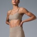 ALO YOGA Airlift Intrigue Bra Sz L In Gravel