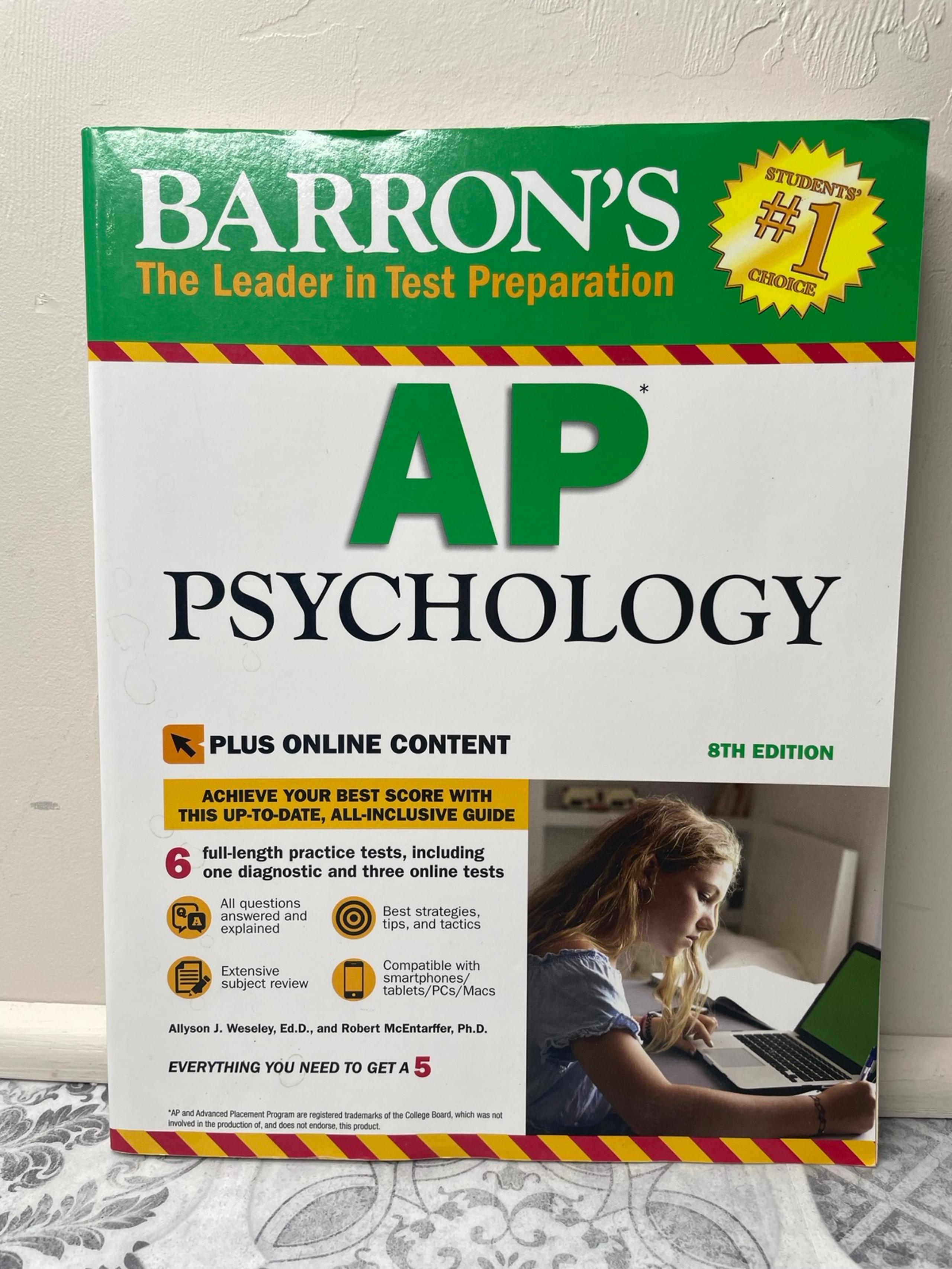 Barron's AP Psychology with Online Tests by Robert McEntarffer and Allyson J....