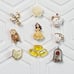 Reserved Listing - Beauty & the Beast Charm Set w Med Chocolate Locket