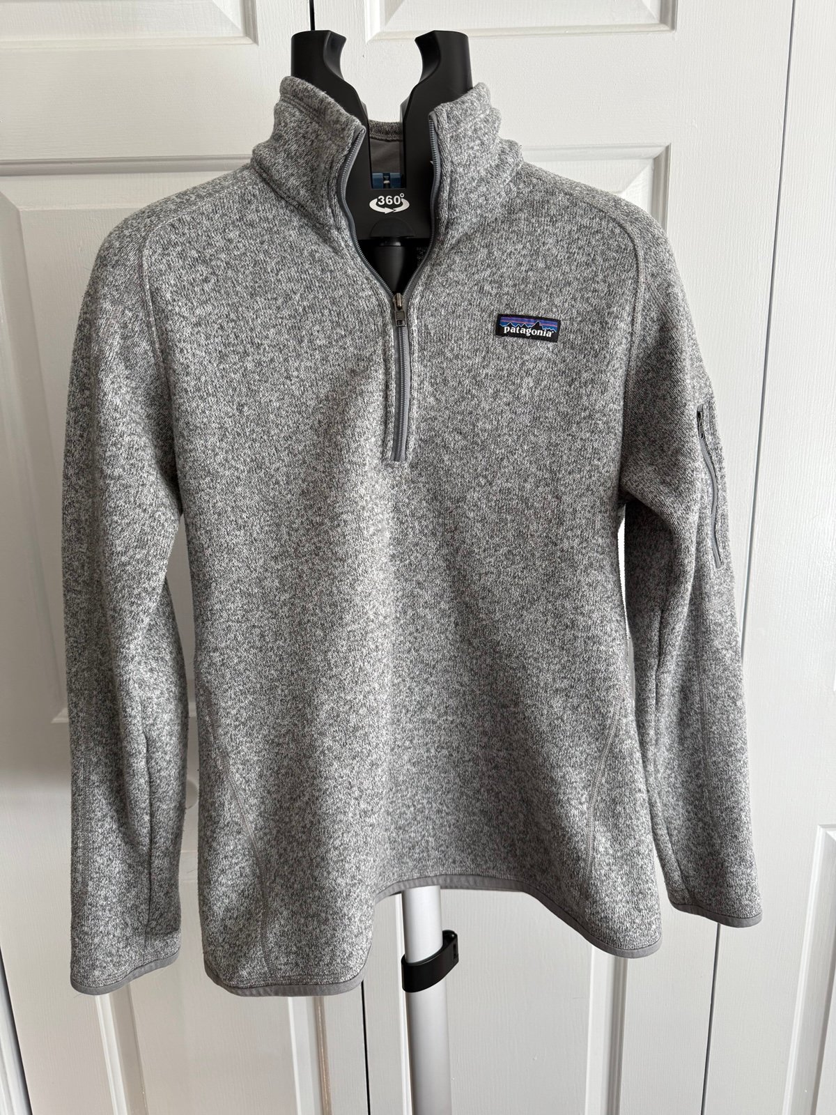 Patagonia Gray Quarter-Zip Fleece Pullover