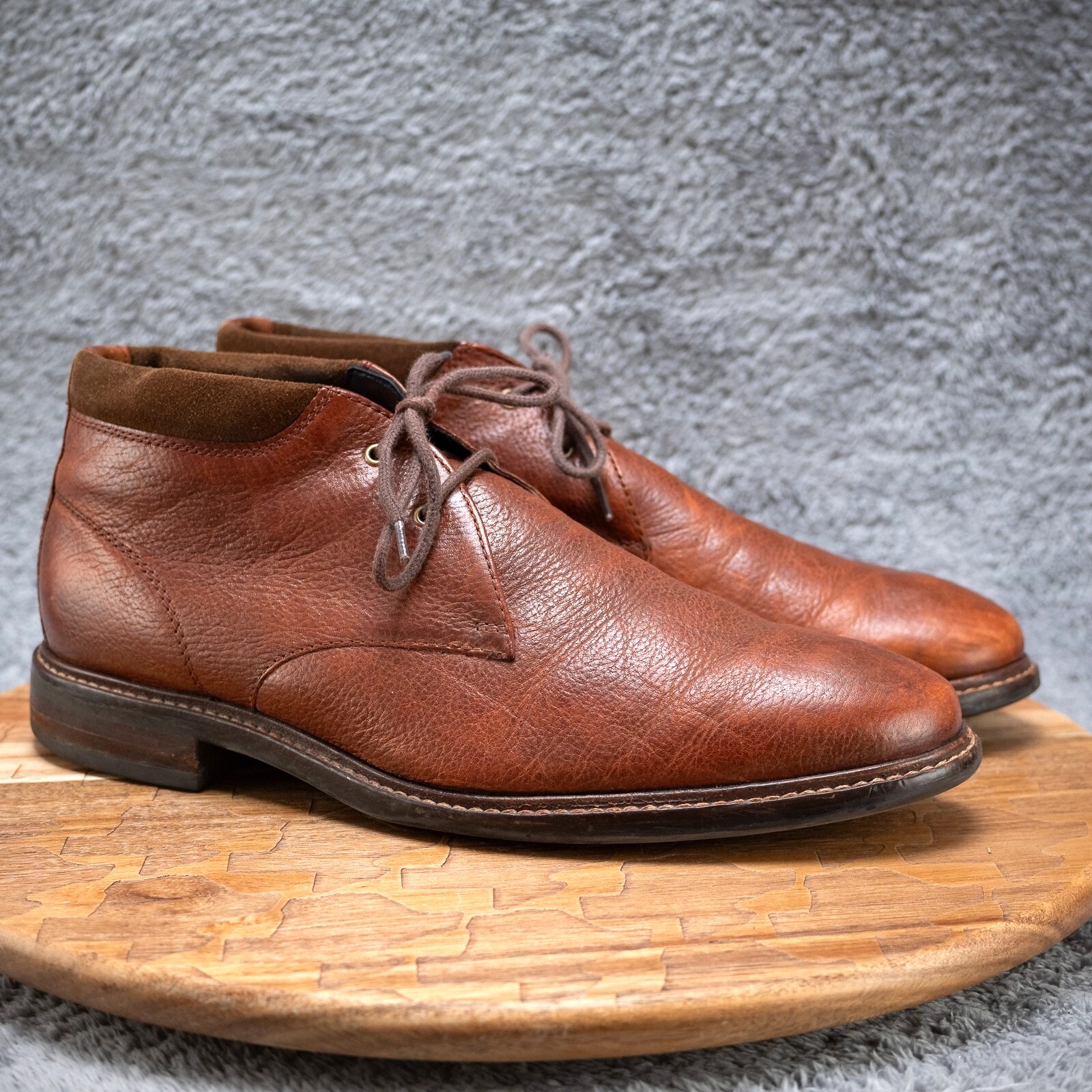 Cole Haan Men's Size 9.5 M- Brown Leather Watson Chukka ll Mahogany - C26151