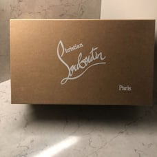 Christian Louboutin Brown Cardboard Shoes Empty Box - L 14.5 x W 8.5 x H 5.2