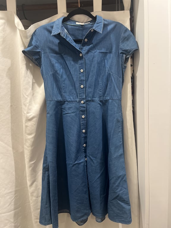Women's Denim Button-Down Dress
