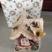 Heather Goldminc Blue Sky Clayworks Cuddle Bear Cottage Tealight Candle House