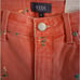 NYDJ NWT Womens Floral Print Skinny Capri Jeans 4 Coral Cotton Stretch Denim