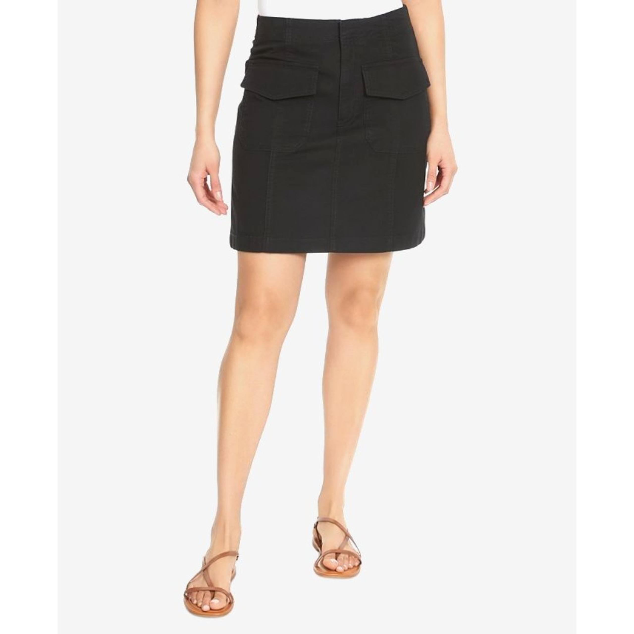 Gloria Vanderbilt Women's Casual Seamed Mini Skort Skirt With Pockets Black  14