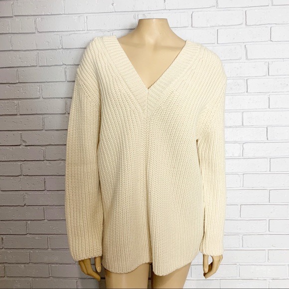 Zara Women’s Cream Purl Sweater